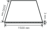 Лист нержавеющий  3х1500х3000 мм.  AISI 201 (12Х15Г9НД) горячекатаный,  матовый