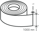 Рулон нержавеющий 1х1000 мм.  AISI 430 (12Х17) холоднокатаный,  зеркальный