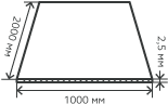 Лист нержавеющий  2,5х1000х2000 мм.  AISI 304 (08Х18Н10) холоднокатаный,  просечно-вытяжной (ПВЛ)