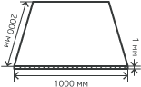 Лист нержавеющий  1х1000х2000 мм.  AISI 430 (12Х17) холоднокатаный,  просечно-вытяжной (ПВЛ)