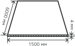 Лист нержавеющий  4х1500х6000  мм.  AISI 304 (08Х18Н10) горячекатаный,  матовый